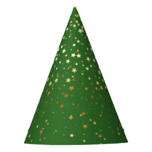Chapeaux De Fètes Casquette du parti Petite Golden Stars-Green