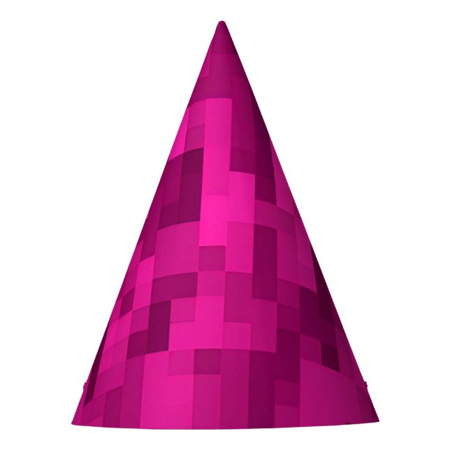 Chapeaux De Fètes Casquette du parti Pixel Rose (Devant)