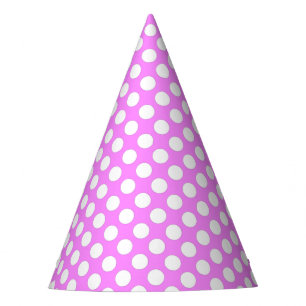 Chapeaux De Fètes Casquette du parti Polka Dot Rose