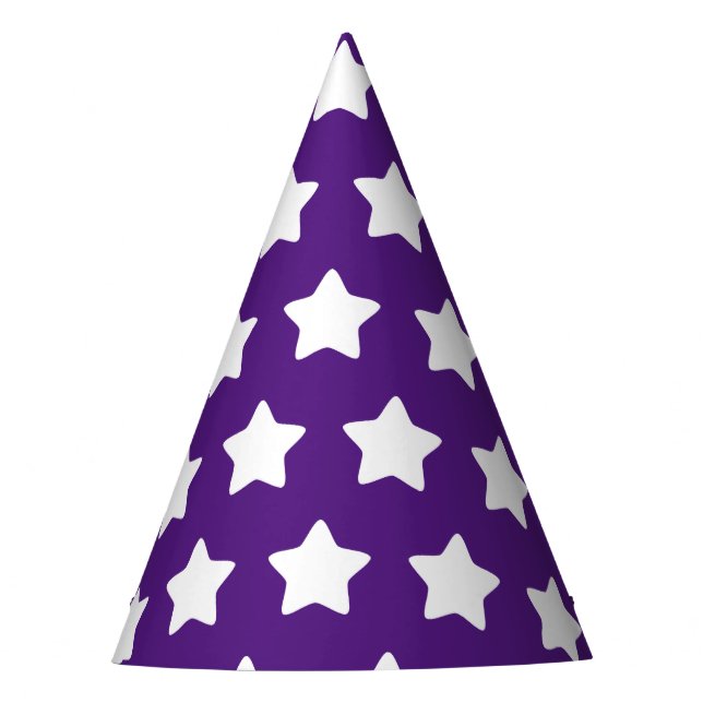 Chapeaux De Fètes Casquette du parti Star Patterned Purple (Devant)