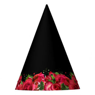 Chapeaux De Fètes Casquette du Red Roses Party - Noir