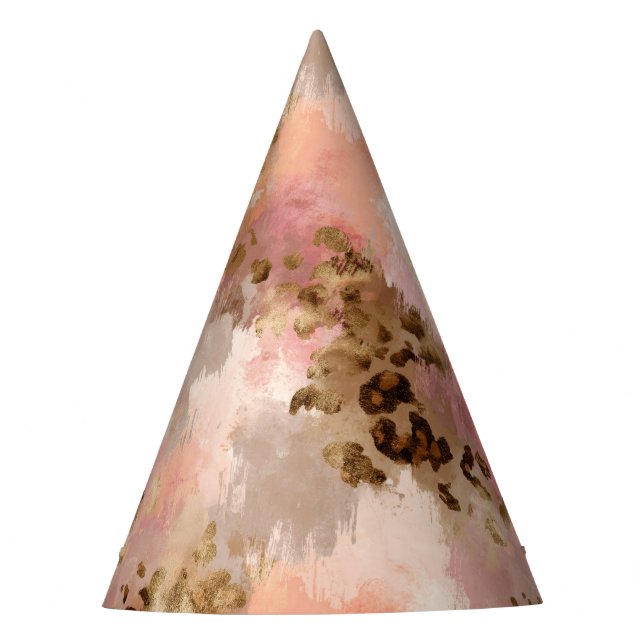 Chapeaux De Fètes Casquette Empreinte de léopard Abstrait (Devant)