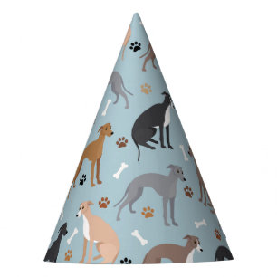 Chapeaux De Fètes Casquette italien Greyhound Chig Bones and Paws Pa