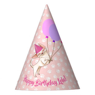 Chapeaux De Fètes Casquette rose de partie de chiwawa de bébé