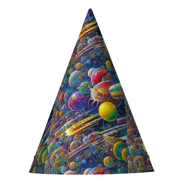 Chapeaux De Fètes Casquettes de la course spatiale (Devant)