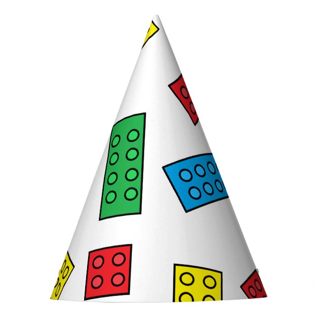 Chapeaux De Fètes Casquettes du parti "Building Blocks" (Devant)