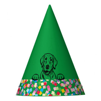 Chapeaux De Fètes casquettes du Parti Confetti du Labrador