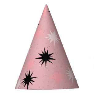 Chapeaux De Fètes Casquettes du parti Starbursts rose atomique