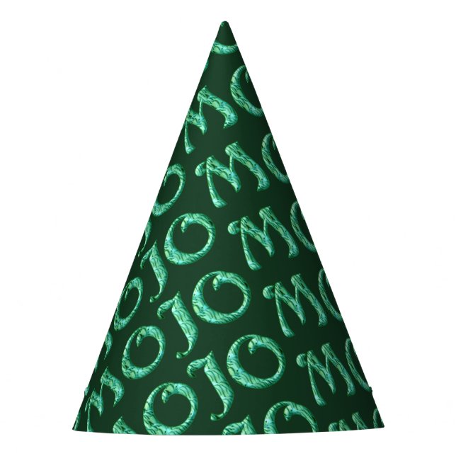 Chapeaux De Fètes Casquettes du parti vert Mojo (Devant)