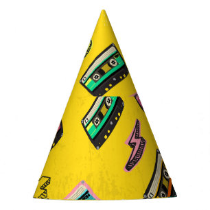 Chapeaux De Fètes Cassette rétro : Design de Love Party des années 8