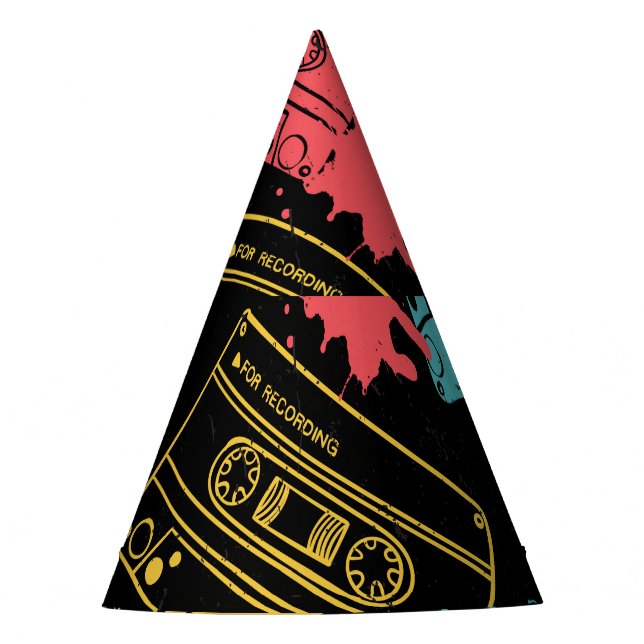 Chapeaux De Fètes Cassettes Cool style années 90 (Devant)