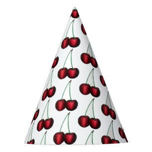 Chapeaux De Fètes Cerises Rouge mûr Cerise Fruit d'été Imprimer