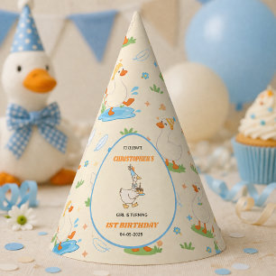 Chapeaux De Fètes C'est UNE drôle d'oie rétro 1er anniversaire amusa