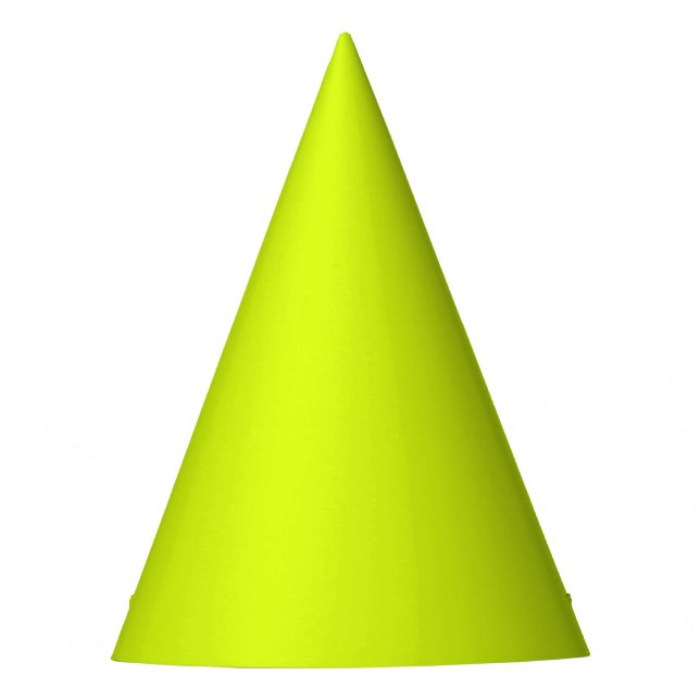 Chapeaux De Fètes Chartreuse Jaune (couleur unie)  (Devant)