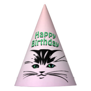 Chapeaux De Fètes Chat à oeil vert