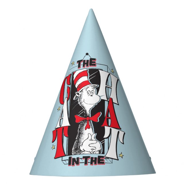 Chapeaux De Fètes Chat dans le Casquette | Texte B&W (Devant)