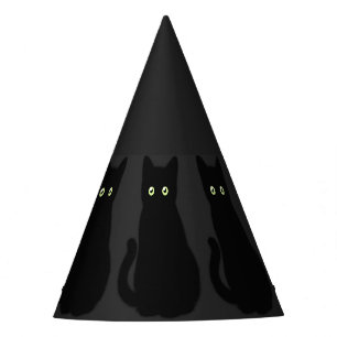 Chapeaux De Fètes Chat noir, chaton mignon, plaisir spottaculaire