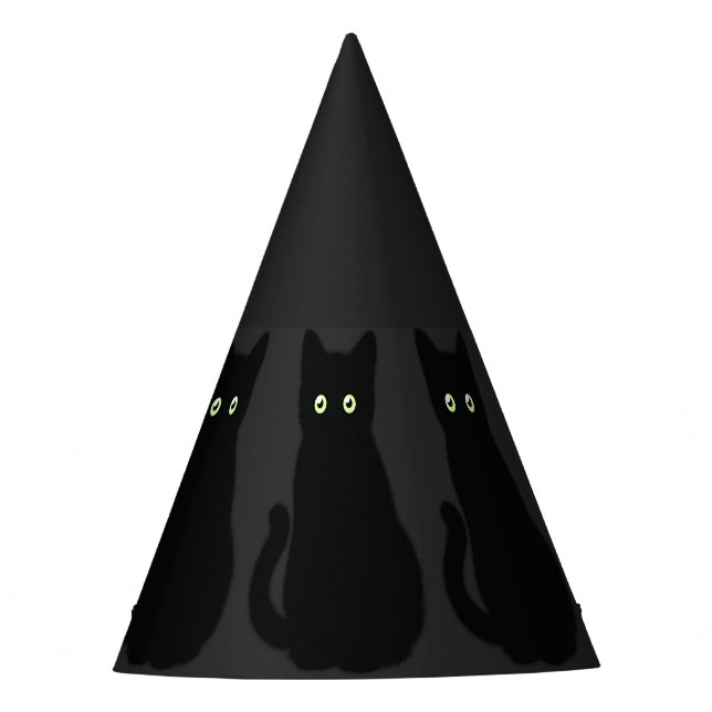 Chapeaux De Fètes Chat noir, chaton mignon, plaisir spottaculaire (Devant)