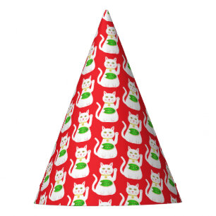 Chapeaux De Fètes Chat Oriental Lucky Patterned