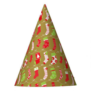 Chapeaux De Fètes Chaussettes d'hiver rétro de Noël