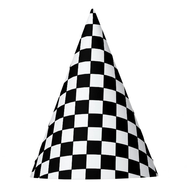 Chapeaux De Fètes Checkered White and Black  (Devant)