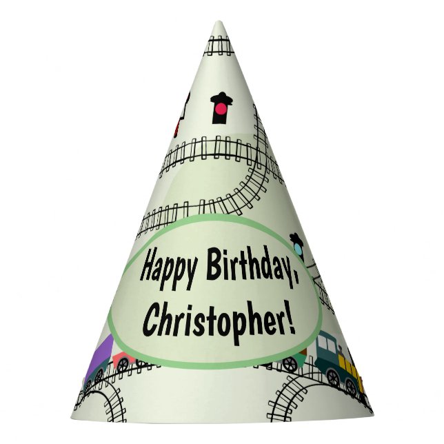 Chapeaux De Fètes Chemins de fer pour enfants Trains et pistes (Devant)