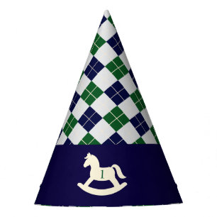 Chapeaux De Fètes Cheval à bascule Prépa Argyle 1er anniversaire