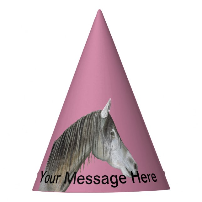 Chapeaux De Fètes Cheval gris (Devant)