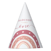 Chic Pastel rose arc-en-ciel Boho Anniversaire