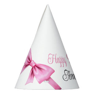 Chapeaux De Fètes Chic rose Aquarelle Bow Sweet 16 Anniversaire