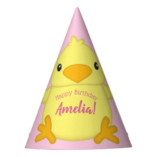 Chapeaux De Fètes Chick Anniversaire Pink