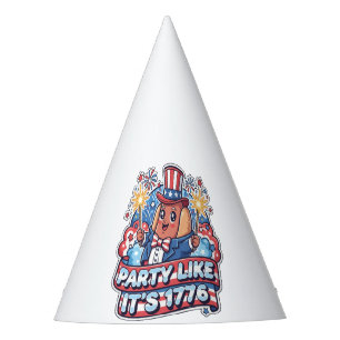 Chapeaux De Fètes Chien chaud patriotique drôle pour la fête du 4 ju
