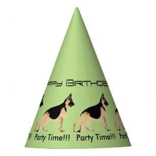 Chapeaux De Fètes Chien de berger allemand - anniversaire
