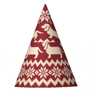 Chapeaux De Fètes Chien nordique : Motif d'illustrations excentrique