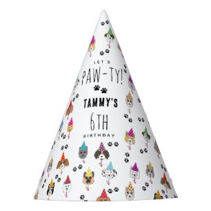 Chapeaux De Fètes Chiens de fête d'anniversaire Pawty mignons