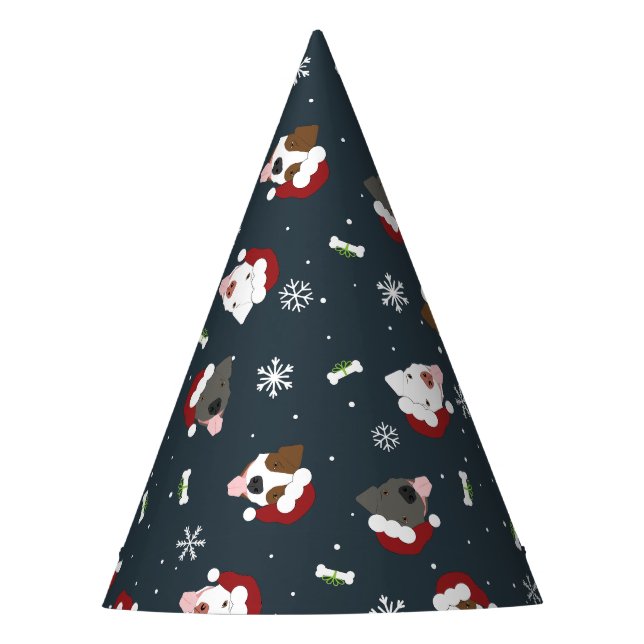Chapeaux De Fètes Chiens de père Noël (Devant)