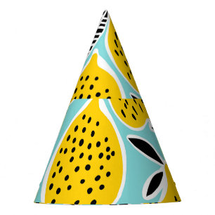 Chapeaux De Fètes Citron vintage : Motif sans fil tiré à la main