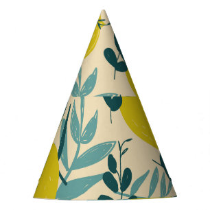 Chapeaux De Fètes Citrons et feuilles, arrière - plan vintage.