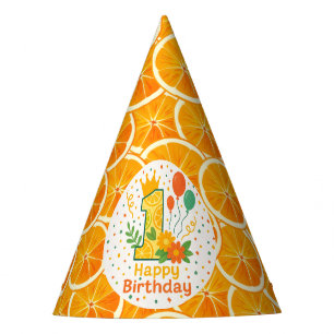 Chapeaux De Fètes Citrus Slice 1er Casquette de fête d'anniversaire