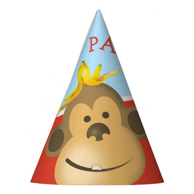 Chapeaux De Fètes Clair Gras Coloré Go Bananes Singe (Gauche)