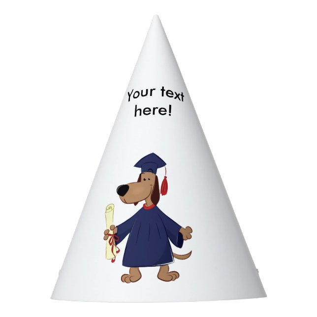 Chapeaux De Fètes Clipart de graduation de chien (Devant)