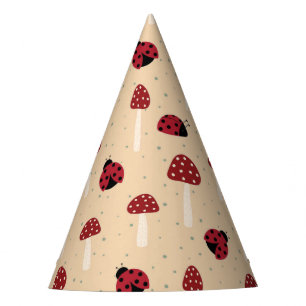 Chapeaux De Fètes Coccinelles et Champignons Rouges