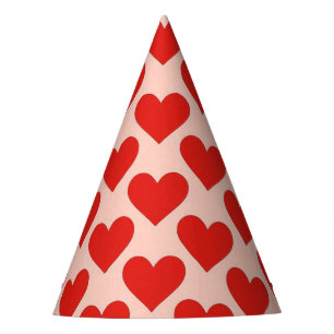 Chapeaux De Fètes Cœur de la Saint-Valentin traditionnel rouge