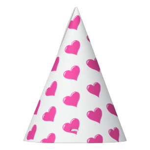 Chapeaux De Fètes Coeur rose - Amour
