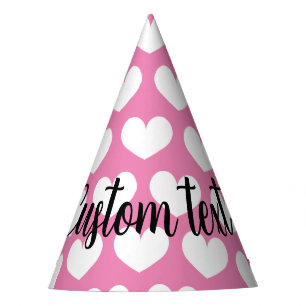 Chapeaux De Fètes Coeur rose mignon Anniversaire casquette cornet de