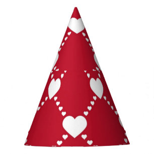 Chapeaux De Fètes coeurs rouges impressionnants