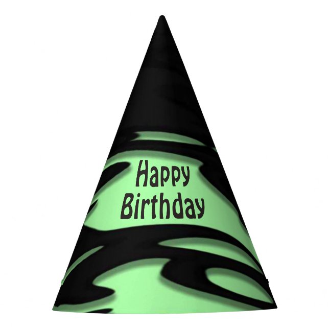Chapeaux De Fètes Coincé dans l'Anniversaire Vert (Devant)