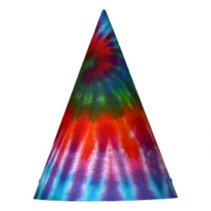 Chapeaux De Fètes Colorant de la cravate 60s de paix de hippie rétr