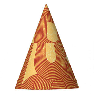 Chapeaux De Fètes Colorée Géométrique Vintage Abstrait.