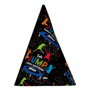 Chapeaux De Fètes Colorée Trampoline Park Jump Anniversaire de enfan